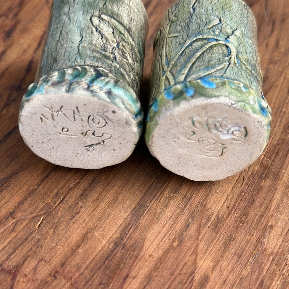 Tiny Green Ceramic Vase Set - Picture 5 of 5